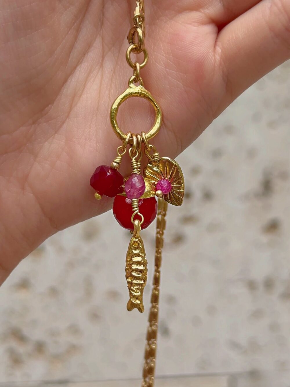 Ocean charm necklace